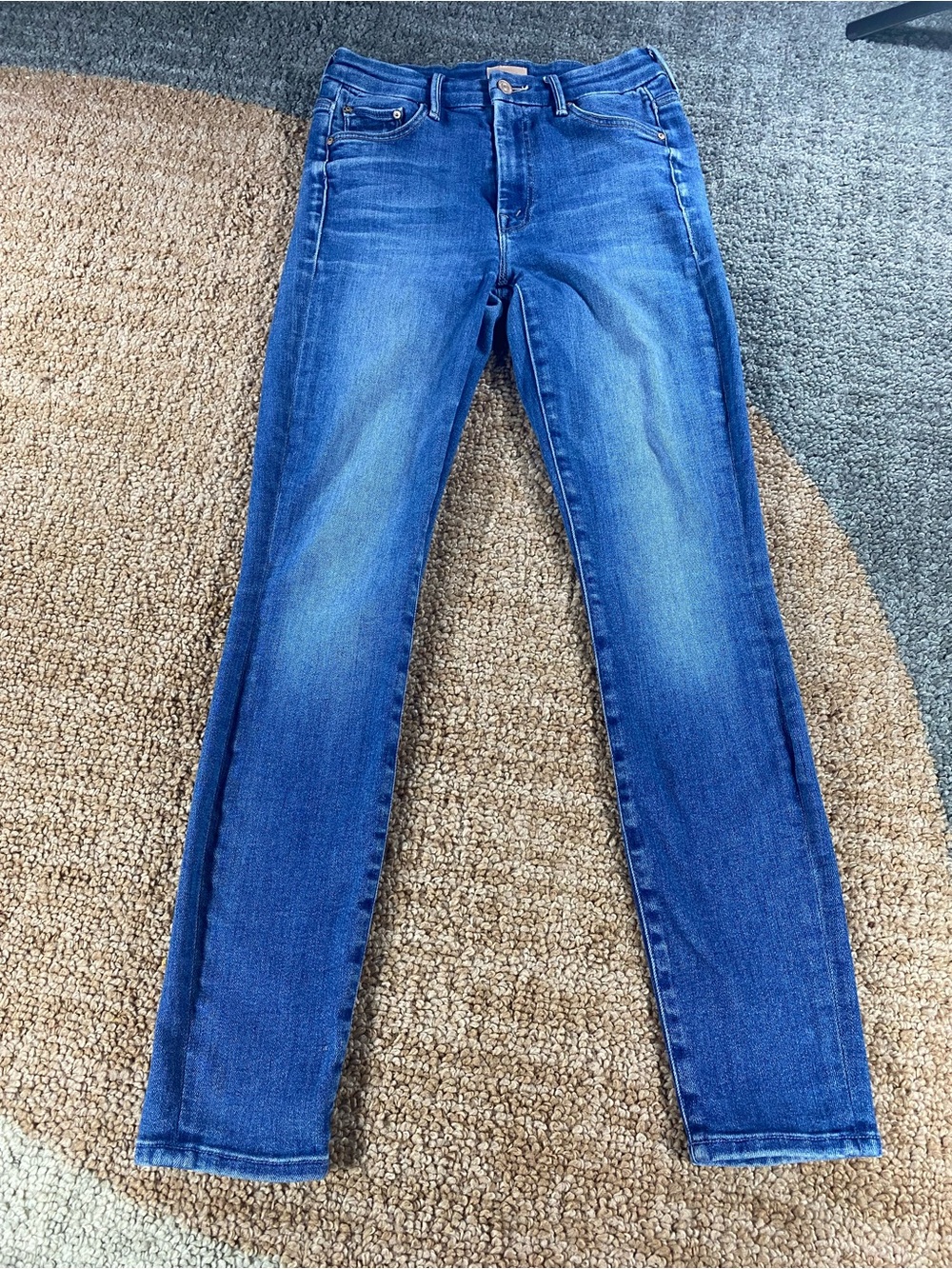 Mother High Waisted Looker Blue Denim Jeans 26 Small